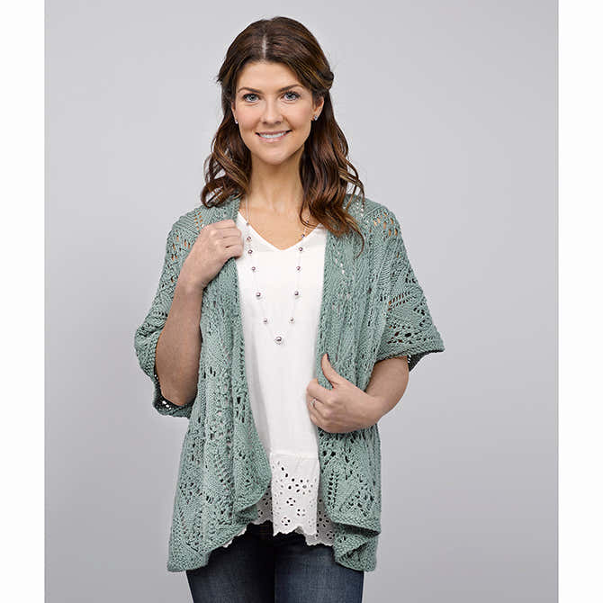Valley Yarns Cloe Cardigan Knitting Pattern