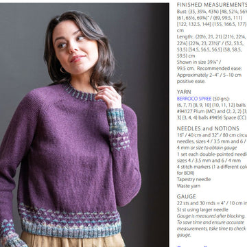 Zazel Sweater in Berroco Spree PDF