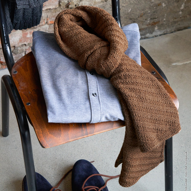 Lana Grossa Men's Scarf Knitting Pattern
