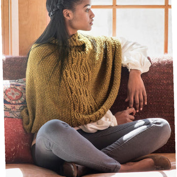 Oakham Poncho Cape Knitting Pattern