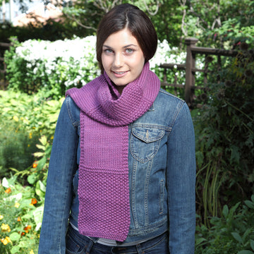 Valley Yarns B14 Basic Scarf From Measurements
