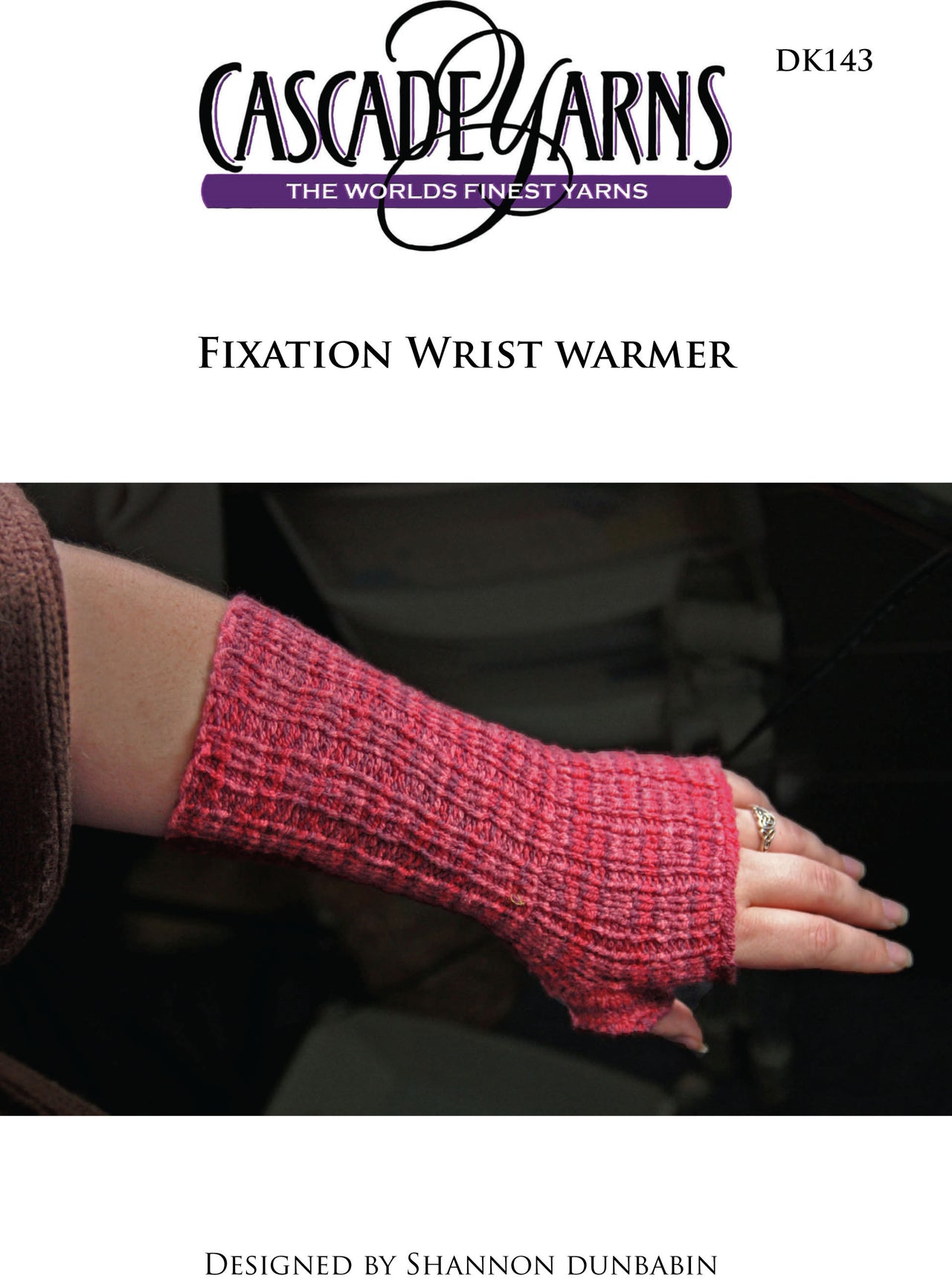 Wrist Warmer in Cascade Fixation Spray Dyed- DK143 - Free PDF