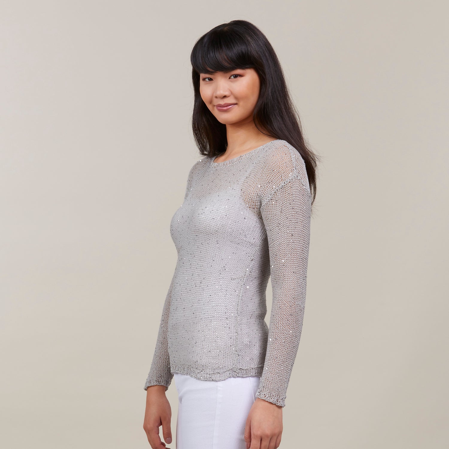 Sesia Carolina Boatneck Pullover Jumper Knitting Pattern