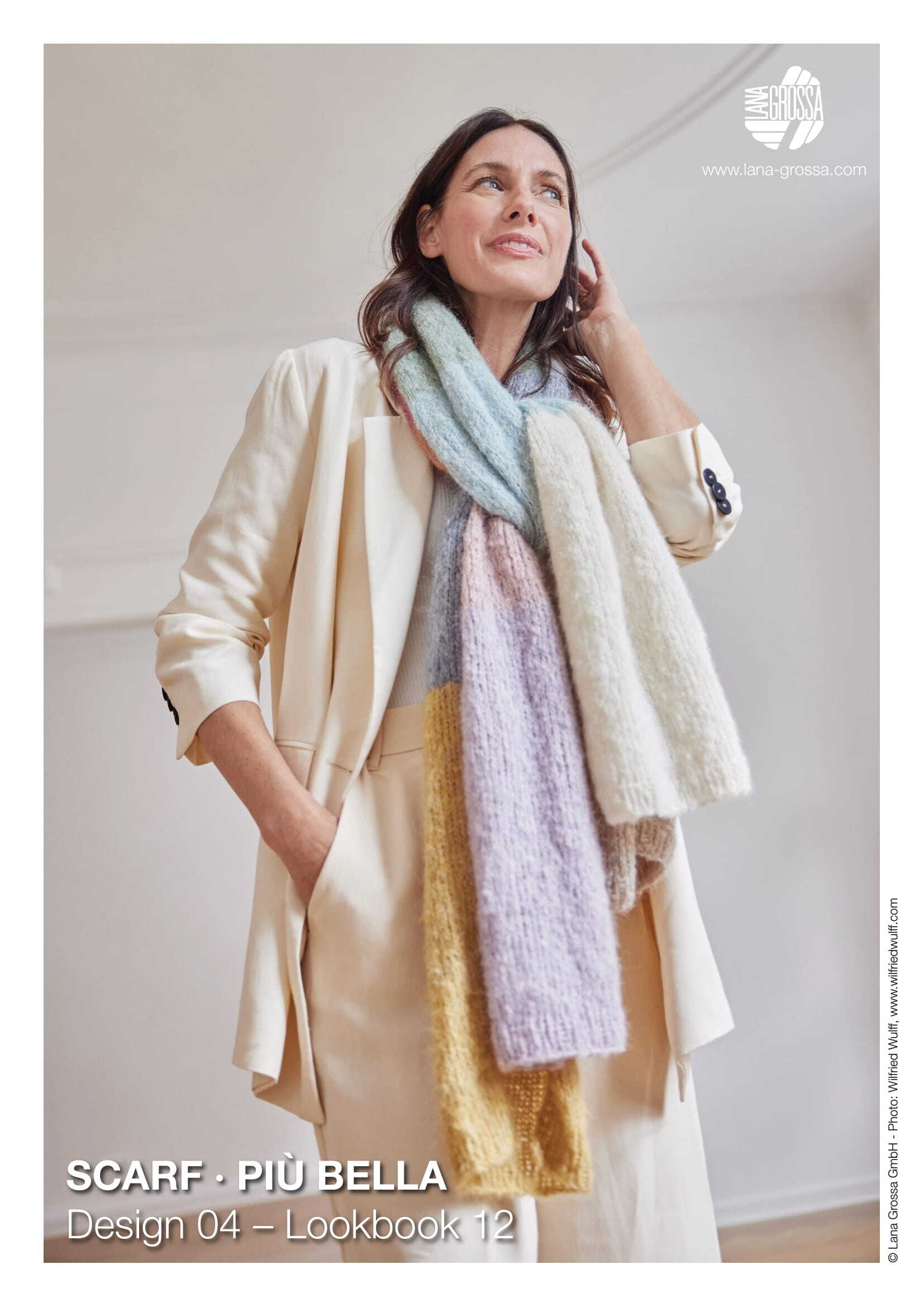 Lana Grossa Scarf Accessory Knitting Pattern