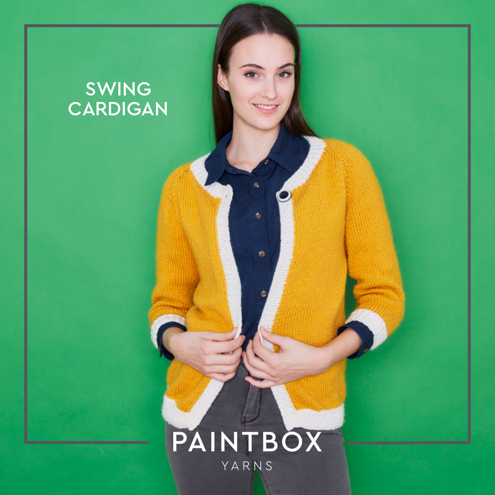 Paintbox Yarns Swing Cardigan Knitting Pattern