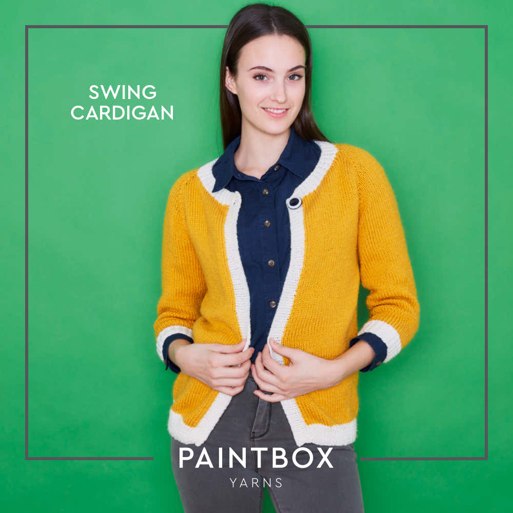 Paintbox Yarns Swing Cardigan Knitting Pattern