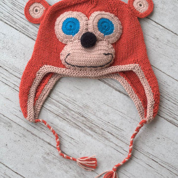 Knit Monkey Hat Knitting Pattern