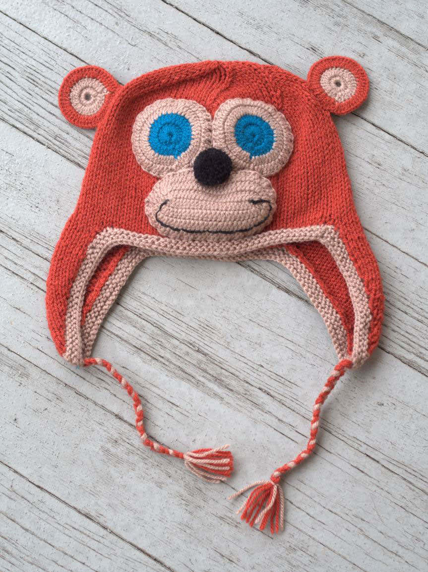 Knit Monkey Hat Knitting Pattern