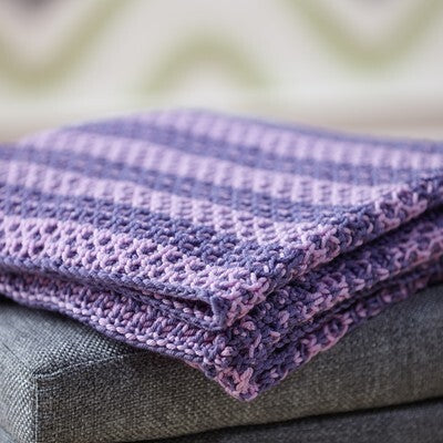 Valley Yarns Runa Baby Blanket Knitting Pattern