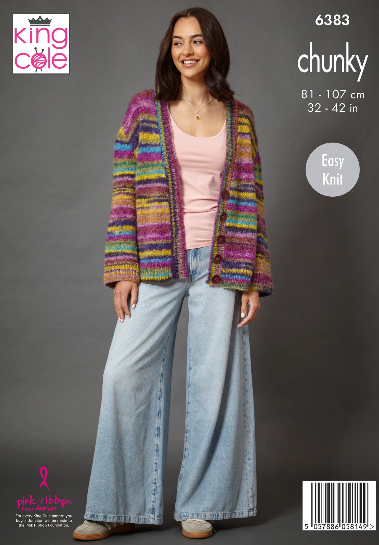 Sweater and Cardigan in King Cole Flair Chunky - 6383 - Leaflet