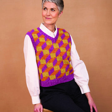 Optical In Rowan Kaffe Fassett Felted Tweed Knitting Pattern