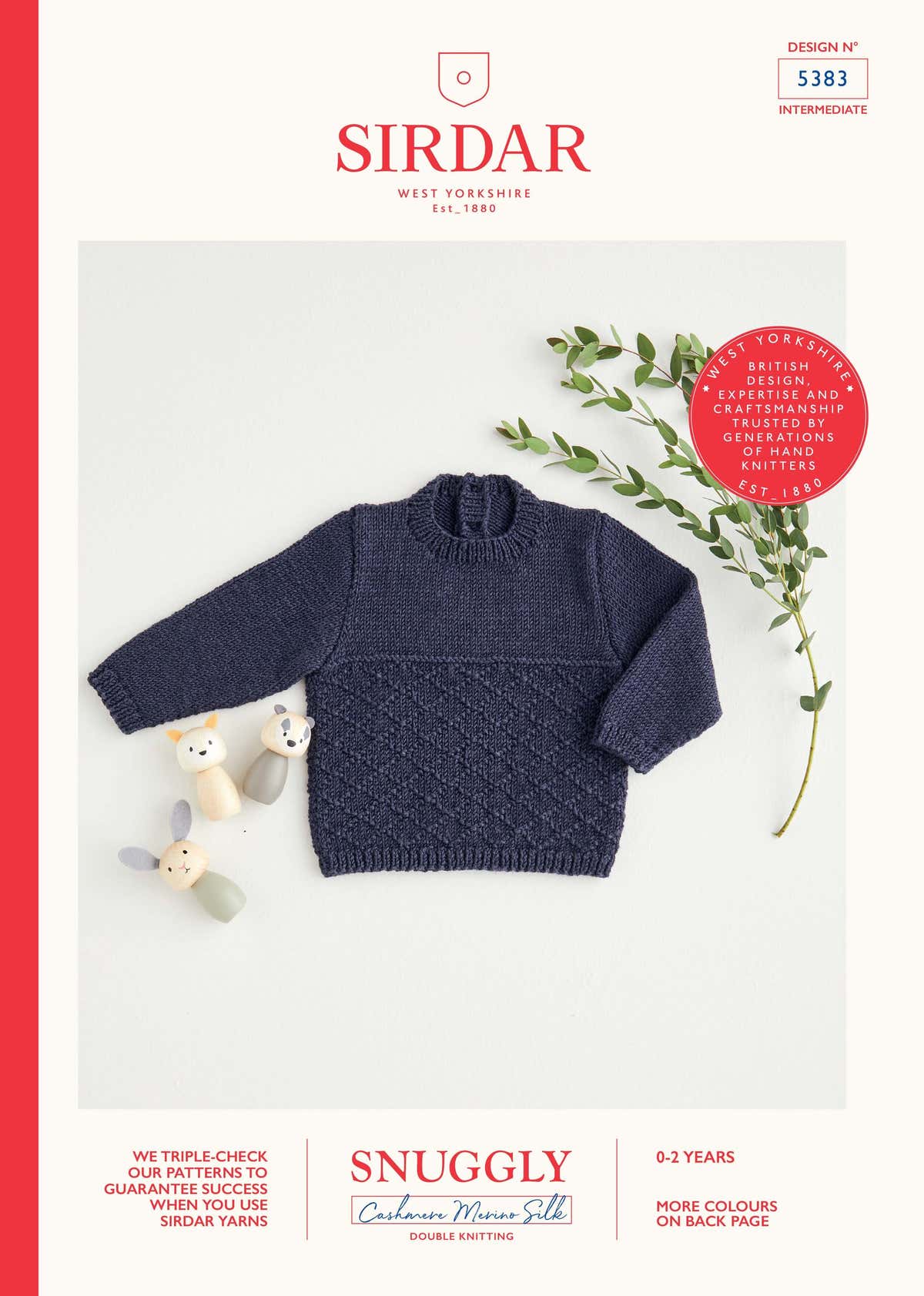 Sirdar Diamond Stitch Sweater Jumper Knitting Pattern