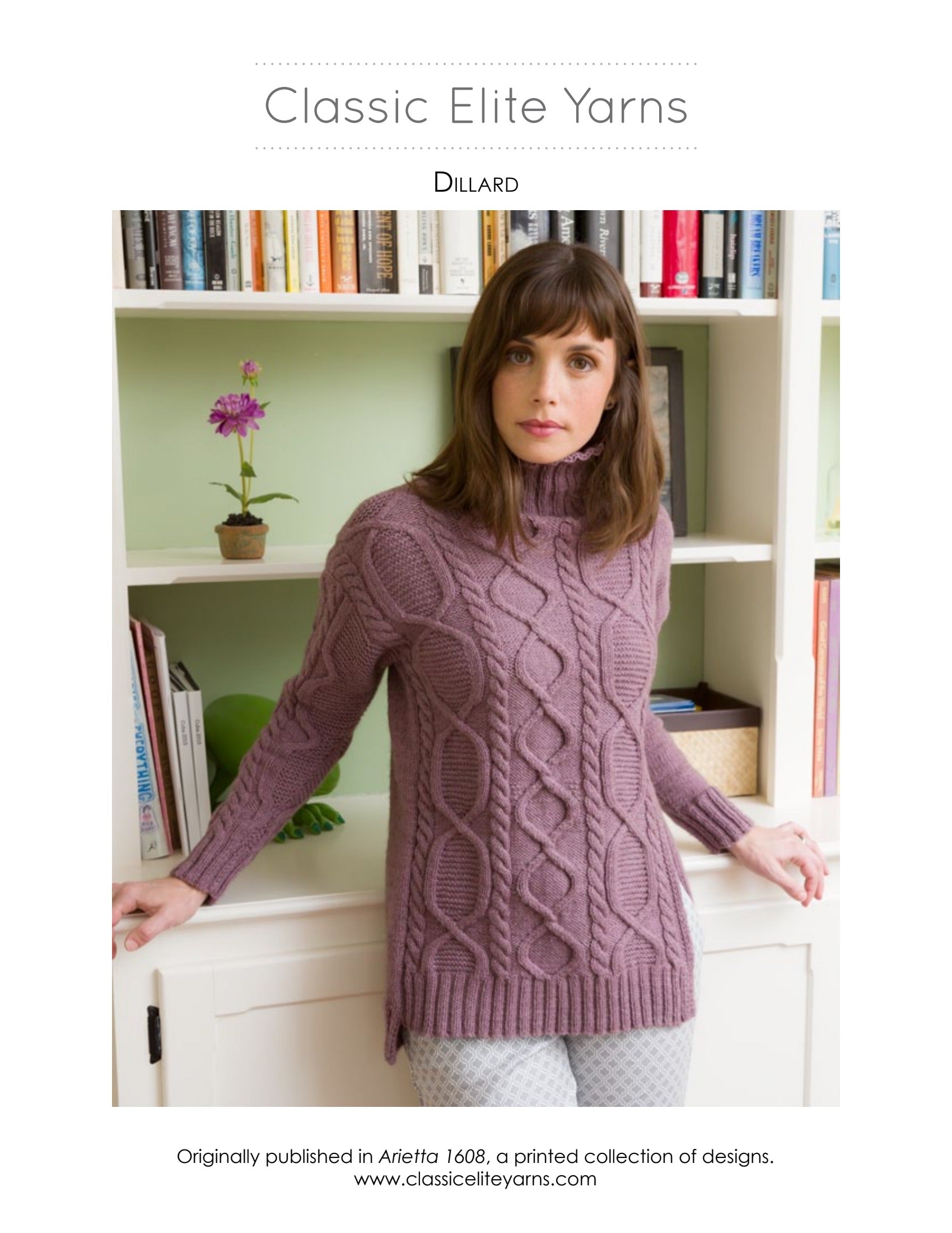 Classic Elite Yarns Dillard Jumper Knitting Pattern