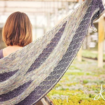 Modern Honeycomb Knit Shawl