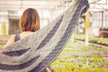 Modern Honeycomb Knit Shawl