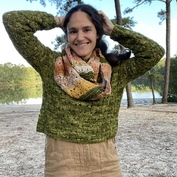 Lace Checks Cowl