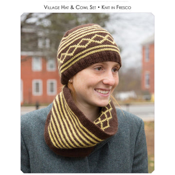 Classic Elite Yarns Village Hat & Cowl Knitting Pattern