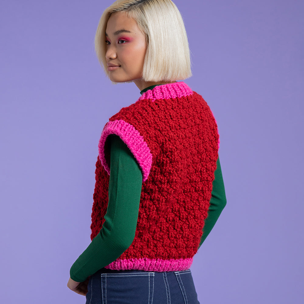 Paintbox Yarns Living Your Best Vest Knitting Pattern