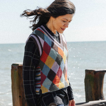 Heathland Multicolour Waistcoat Knitting Pattern