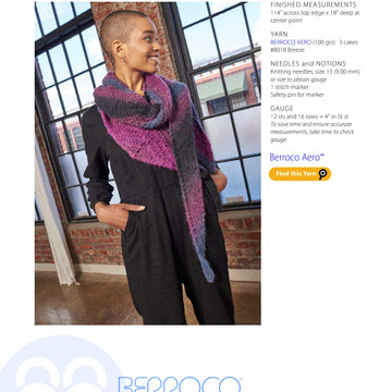 Berroco Zonda Wrap Knitting Pattern