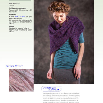 Berroco Broderick Wrap Knitting Pattern