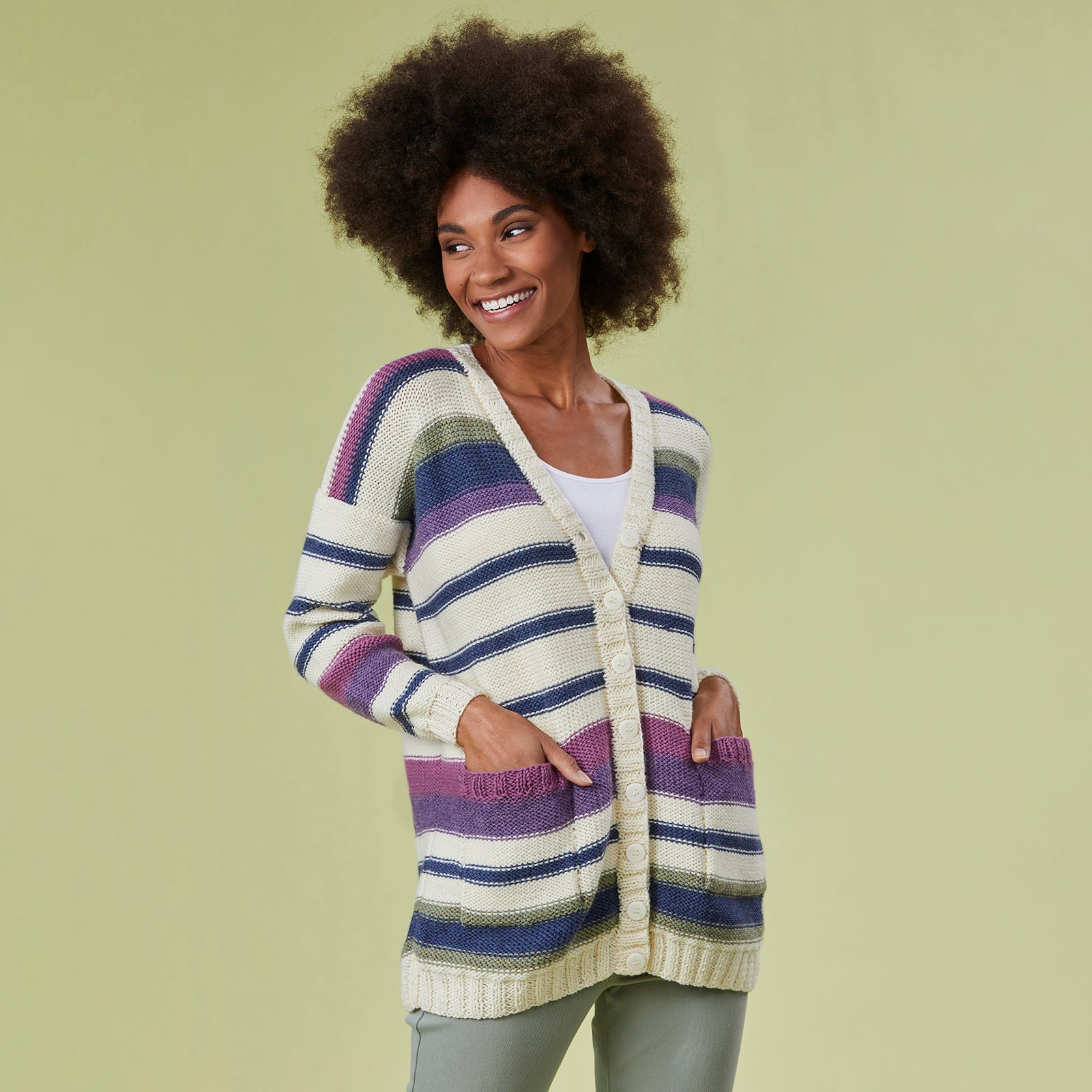 Tahki Yarns Cape May Cardigan Knitting Pattern