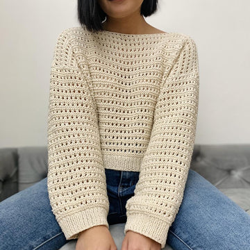 Lacy knitted sweater