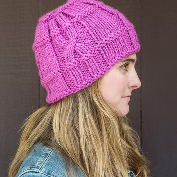 Ridged Cable Hat #709