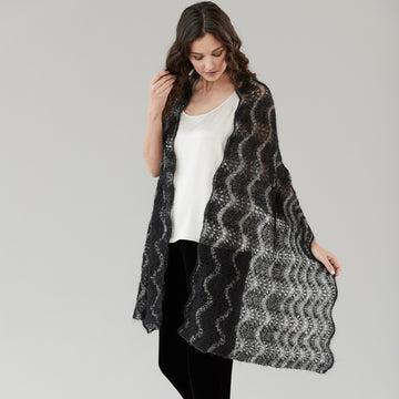 Sesia Lily Shawl Wrap Knitting Pattern