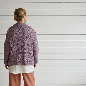 Debbie Bliss Lace & Garter Stitch Cardigan Knitting Pattern