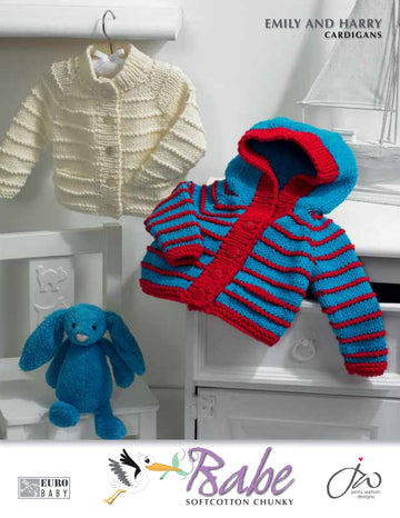 Euro Emily and Harry Cardigans Knitting Pattern