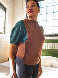 Cavetto Popover Vest Knitting Pattern