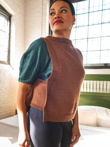 Cavetto Popover Vest Knitting Pattern