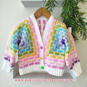 Stained Glass Hexagon Cardigan
