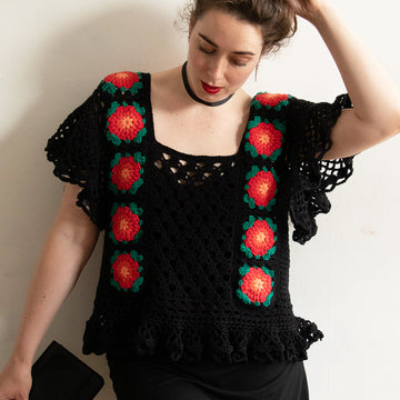 Paintbox Yarns Datura Bloom Top Crochet Pattern