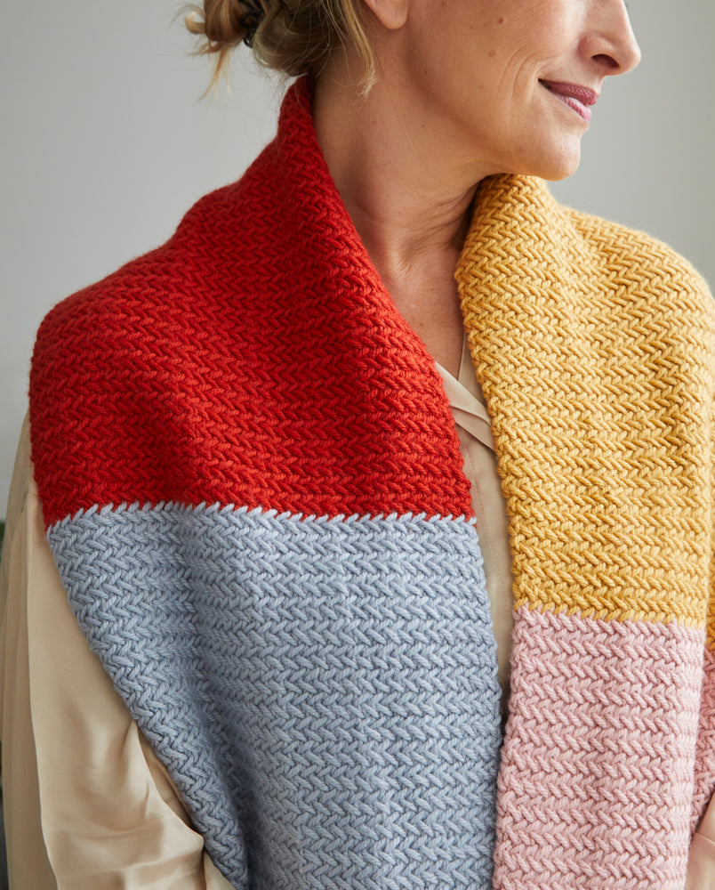 Debbie Bliss Blanket Scarf Knitting Pattern