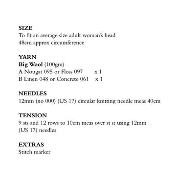 Striped Hat in Rowan Big Wool - RTP008-00009-ENP - PDF