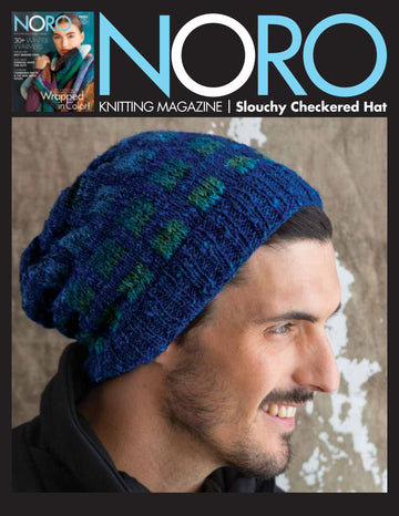 Noro Slouchy Checkered Hat Knitting Pattern