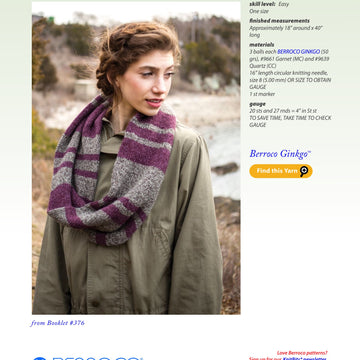 Berroco Janna Cowl Knitting Pattern