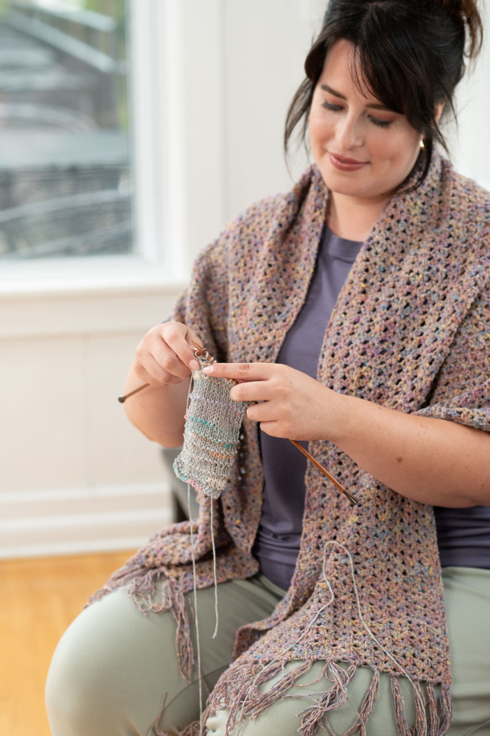 Berroco Rest & Reset Kabat Wrap Knitting Pattern