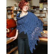 Valley Yarns 40th Anniversary Mixed Tide Shawl Knitting Pattern