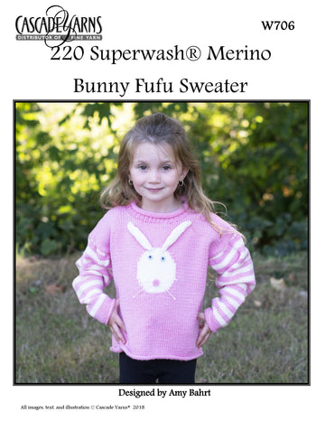 Bunny Fufu Sweater in Cascade Yarns 220 Superwash® Merino - W706 - Free PDF