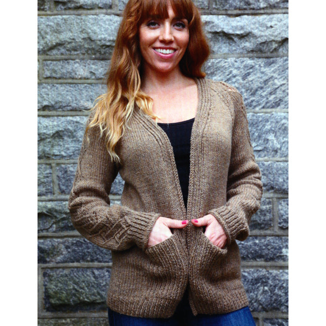 Plymouth Yarn Women's Cable and Lace Cardigan Knitting