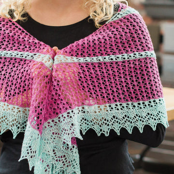 SweetGeorgia Angi Shawl Wrap Knitting Pattern