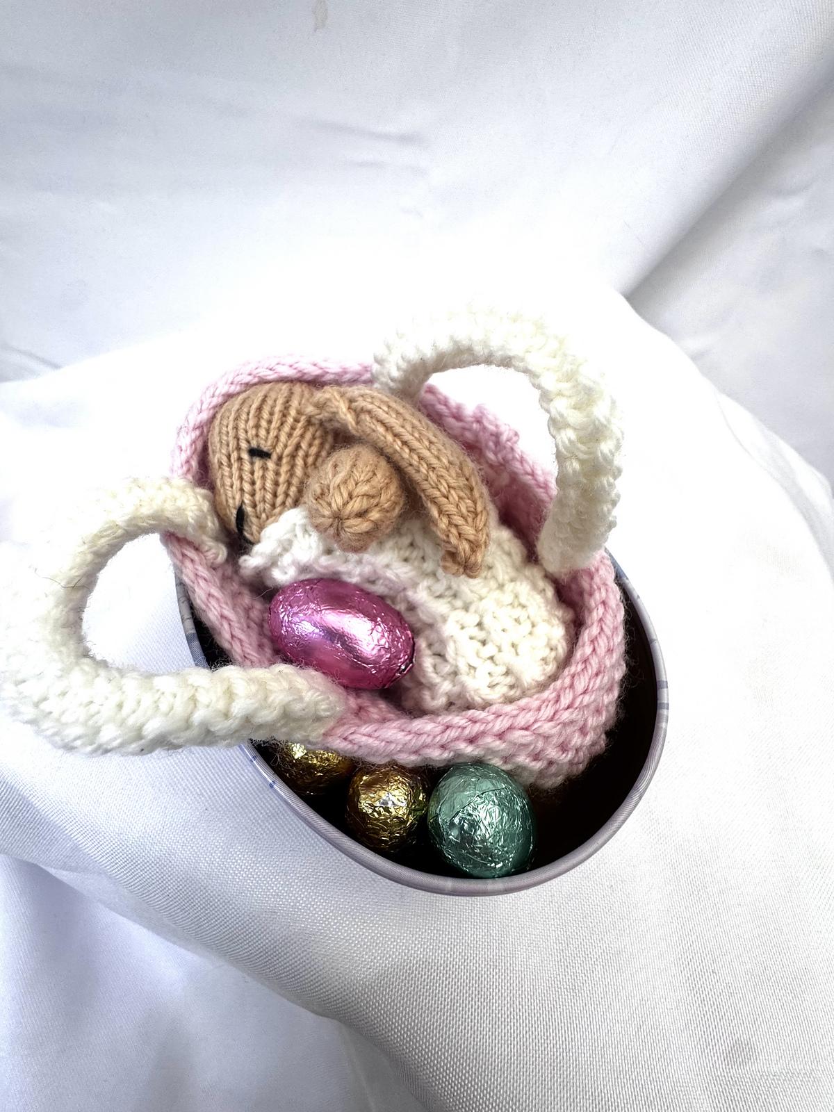Baby Bunny and Crib