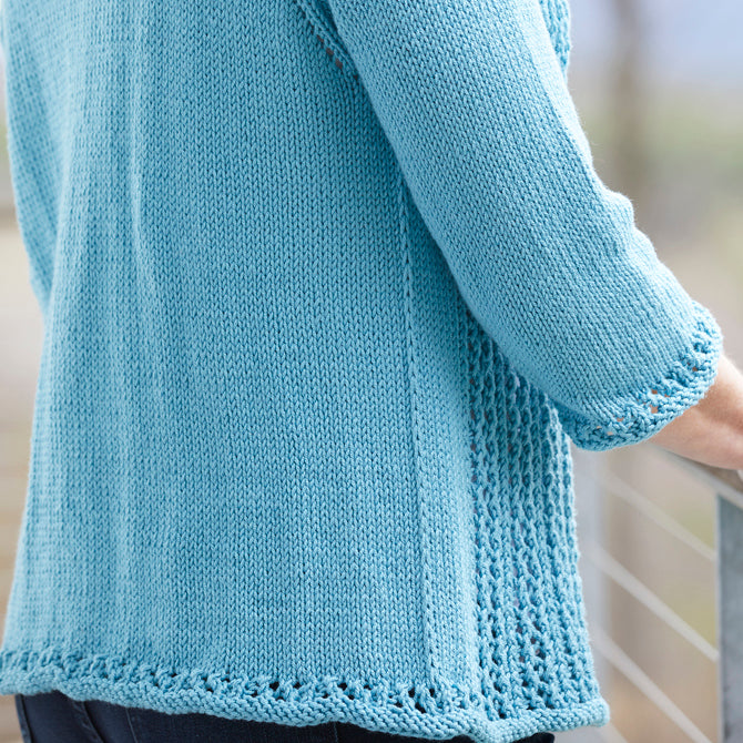Valley Yarns Deauville Cardigan Knitting Pattern