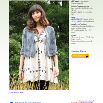 Berroco Musselshell Cardigan Knitting Pattern