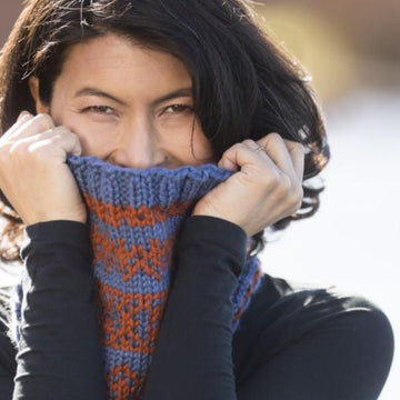 Cascade Yarns Easy Peasy Stranded Cowl Knitting Pattern