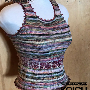Koigu Girly Picot Vest Jumper Knitting Pattern