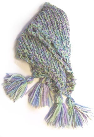 4-Hour Bias Baby Afghan Blanket Knitting Pattern